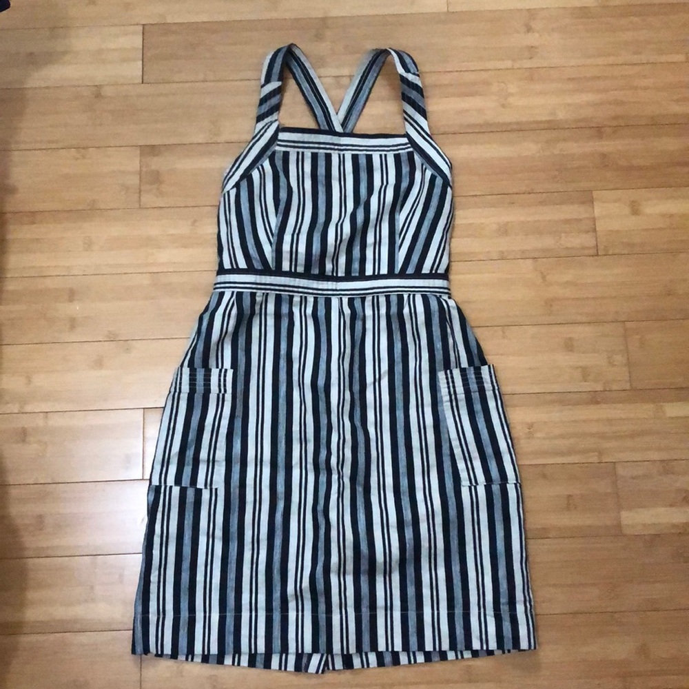 Madewell Apron Dress in Evelyn Stripe